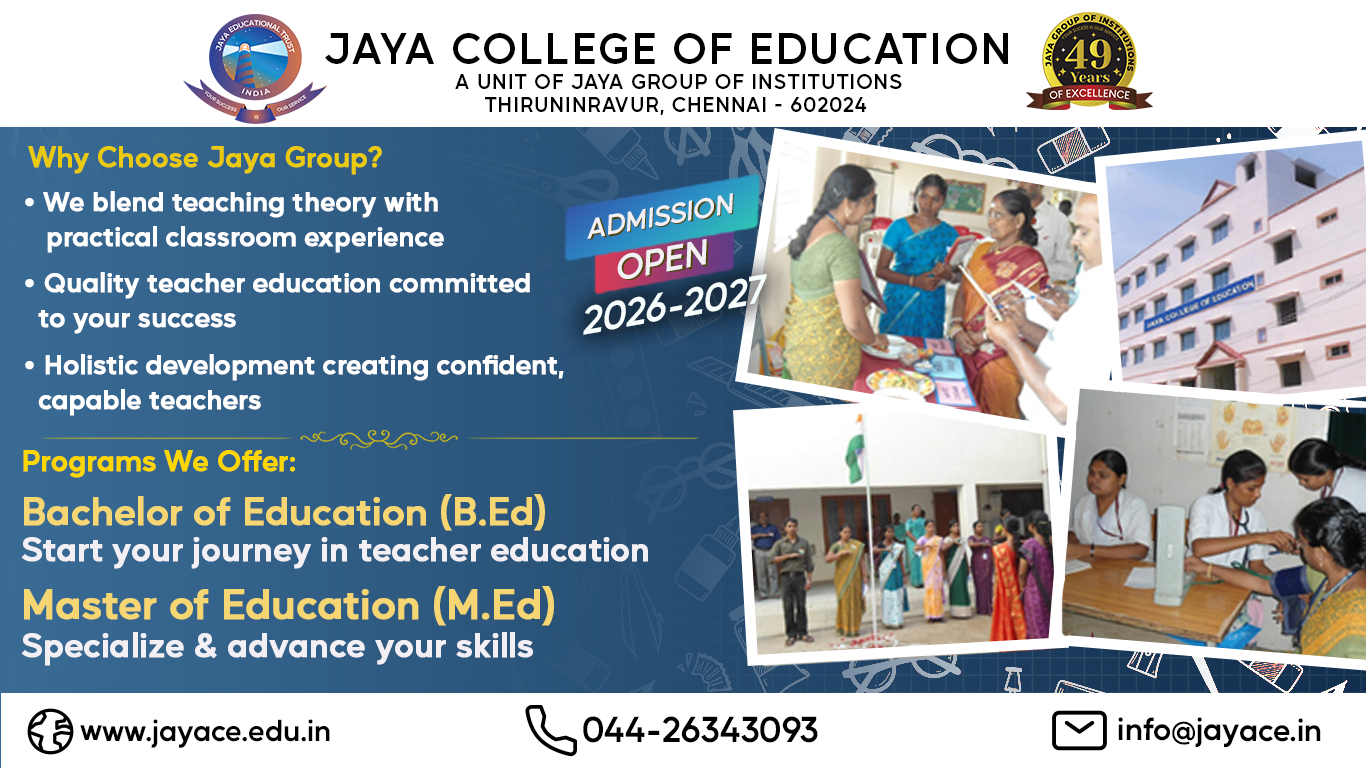 Jaya College Announcement